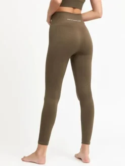 Drop of mindfulness olivengrønne seamless leggings