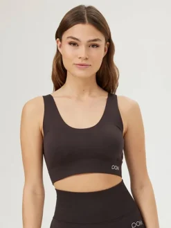 Drop of Mindfulness seamless top i mørk brun