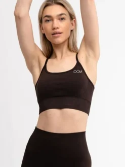Drop of mindfulness seamless sports top mørkebrun