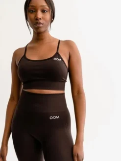 Drop of mindfulness seamless sports top mørkebrun