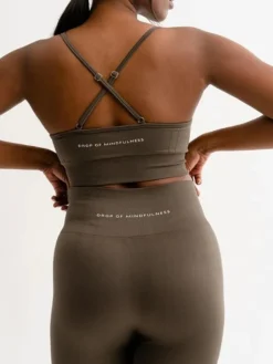 Drop of mindfulness seamless sports top olivengrøn