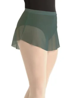 Flot kort olivengrøn balletskørt fra BalletRosa