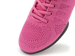 Fuschia farvet dansesneaker i åndbar strik til damer - Suny