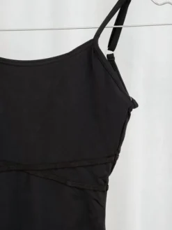 Grishko balletdragt i sort med elastik kryds foran