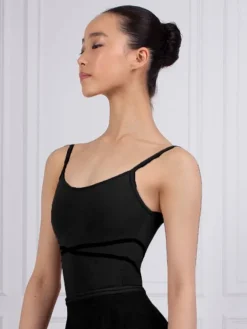 Grishko balletdragt i sort med elastik kryds foran