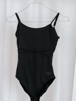 Grishko balletdragt i sort med elastik kryds foran