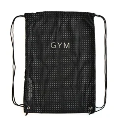 Gymnastikpose sort med guldtryk - GYM