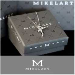 Halskæde i sølv med balletdanser vedhæng Mikelart