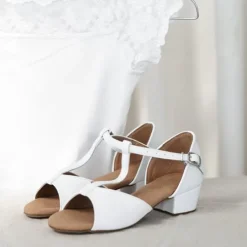 Hvid dansesko til piger Dansport