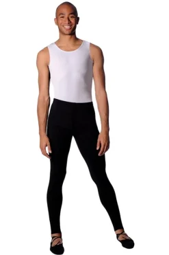 Hvid tank body til ballet drenge/herre