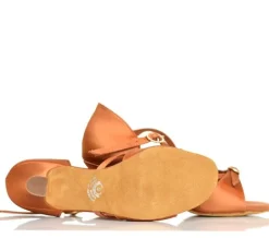 International dansesko Natasha dark tan satin junior