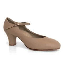 Karakter dansesko i beige blødt skind