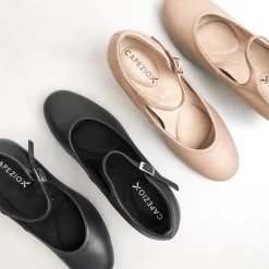 Karakter dansesko i beige blødt skind