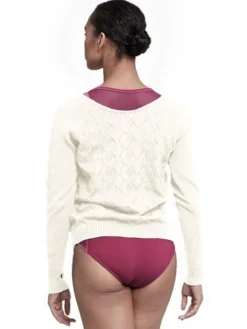 Lang bomuldsstrik fra Bloch - creme