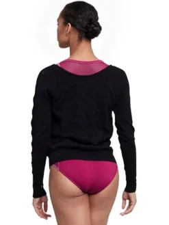 Lang bomuldsstrik fra Bloch - sort