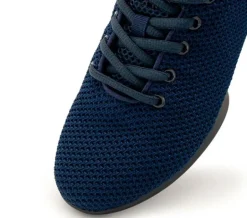 Mørkeblå sneaker åndbar strik til damer - Suny