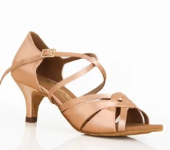Peach satin latinsko Mia International dansesko