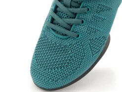 Petrol farvet dansesneaker i åndbar strik til damer - Suny