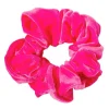 Pink velour hårelastik