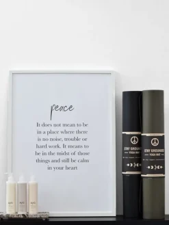 Plakat med citat - Peace