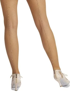 Pridance fishnet strømpebukser med rhinsten