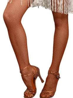 Pridance super gode fishnet strømpebukser i mørkbrun