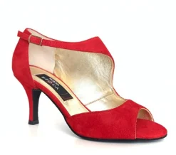 Rød dansesko Nueva Epoca Linea 7 cm hæl