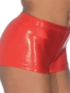 Røde blanke gymnastikshorts piger The zone