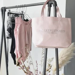 Rosa balletdragt til piger m. hjerte ryg Bloch