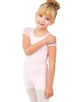 Rosa bløde strik shorts til piger Capezio