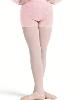 Rosa bomulds strik shorts til piger Bloch