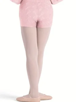 Rosa bomulds strik shorts til piger Bloch