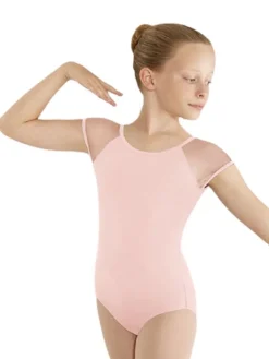 Rosa dragt til piger m.lille chiffon ærme Bloch