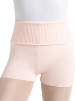Rosa strik balletshorts til teen og damer Capezio