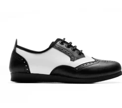 Rumpf sammy sneaker fuldsål i sort hvid skind