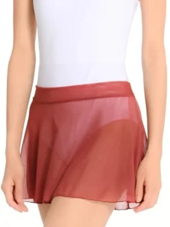 Seré bordeaux pull on mesh skørt