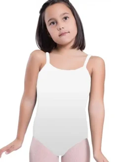 Seré hvid dragt m.stropper ballet/gymnastik