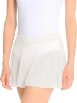 Seré hvidt pull on skørt i stretch mesh