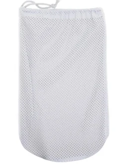 Sko pose til balletsko med sølv print og hvid net