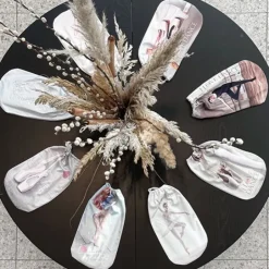 Sko pose til balletsko med tåsko og sneakers print