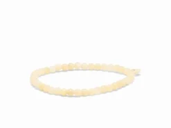 SOÏ armbånd 4mm - gul jade