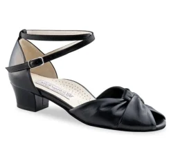 Sort dansesko Vera med lav hæl Werner Kern