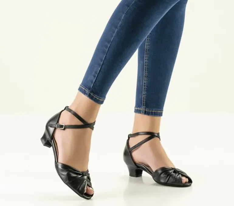 Sort dansesko Vera med lav hæl Werner Kern