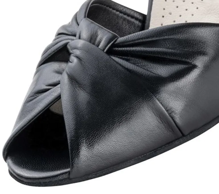 Sort dansesko Vera med lav hæl Werner Kern