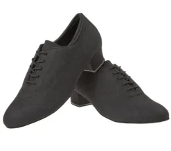 Sort dansetræningssko fra Diamant i microfiber til damer