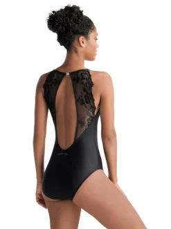 Sort dragt med flot blonde ryg fra Ballet Rosa