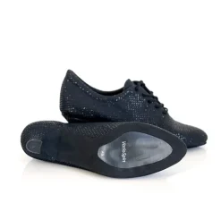 Sort glitter trænings dansesko vario pro hybrid