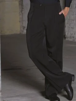 Sort herre dansebuks med sidelommer - Ready4dance