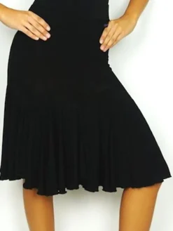 Sort latin nederdel til damer - Ready4dance