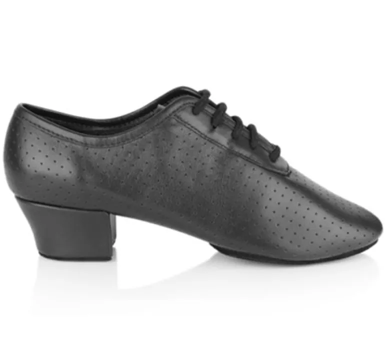 Sort perforeret skind dansesko træning Ray Rose